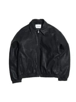 Holzweiler Claus Faux Leather Jacket Jakke Sort