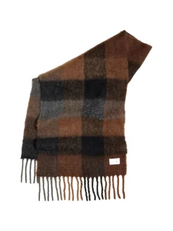 Holzweiler Fresia Brown Check Skjerf Brun