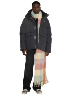 Holzweiler Fresia Pink Check Skjerf Rosa Mønster