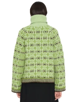 Holzweiler Norwegian Wool Turtleneck Genser Lysegrønn