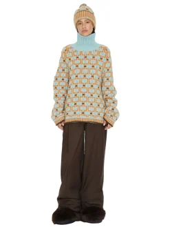 Holzweiler Norwegian Wool Turtleneck Genser Turkis