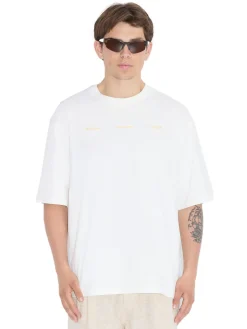 Holzweiler Ranger National Tee T-shirt Hvit Og Gul