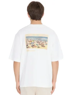 Holzweiler Ranger National Tee T-shirt Hvit Og Gul