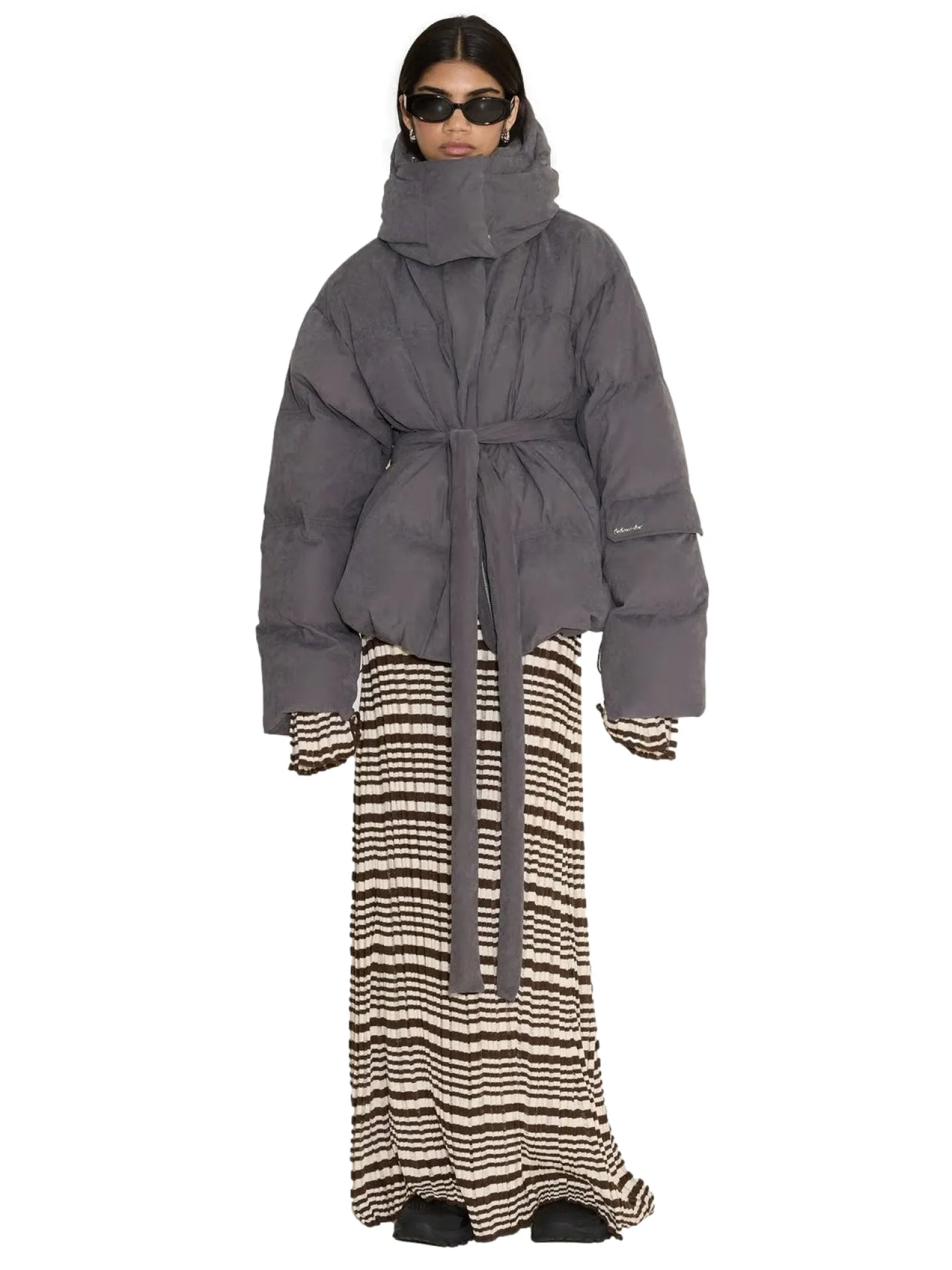 Holzweiler Steilia Brushed Down Jkt Jakke Grå