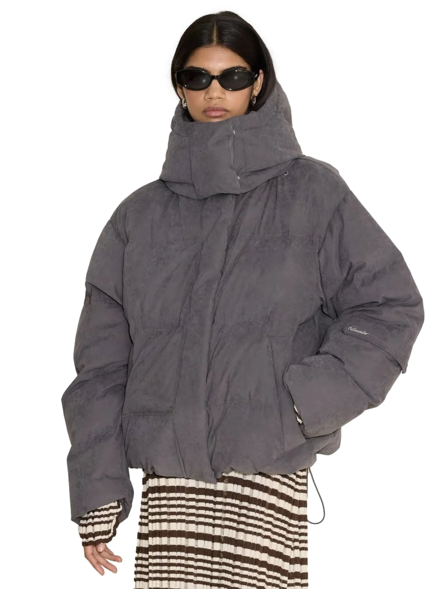 Holzweiler Steilia Brushed Down Jkt Jakke Grå