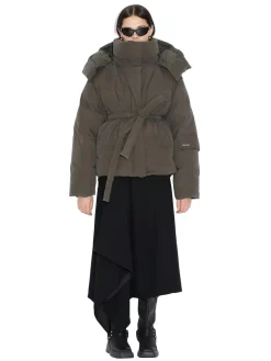 Holzweiler Steilia Brushed Down Jkt Jakke Mørkegrønn