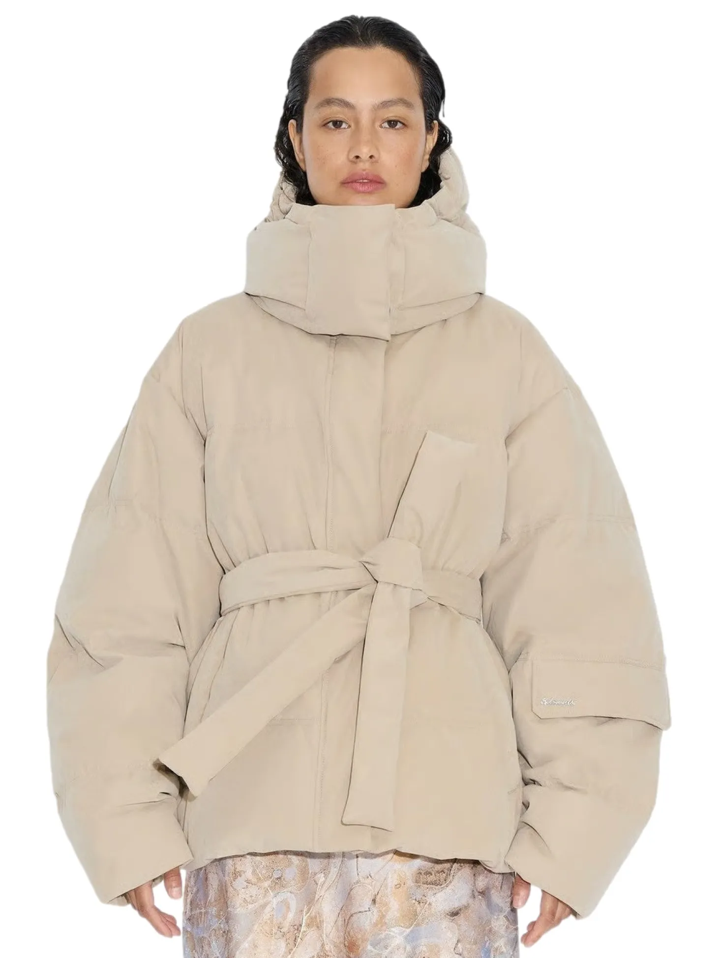 Holzweiler Steilia Brushed Down Jkt Jakke Beige