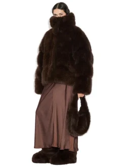 Holzweiler Steilia Fauxfur Down Jkt Jakke Brun