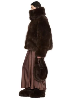 Holzweiler Steilia Fauxfur Down Jkt Jakke Brun