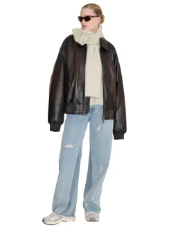 Holzweiler Tine Faded Knit Scarf Skjerf Lysegrønn