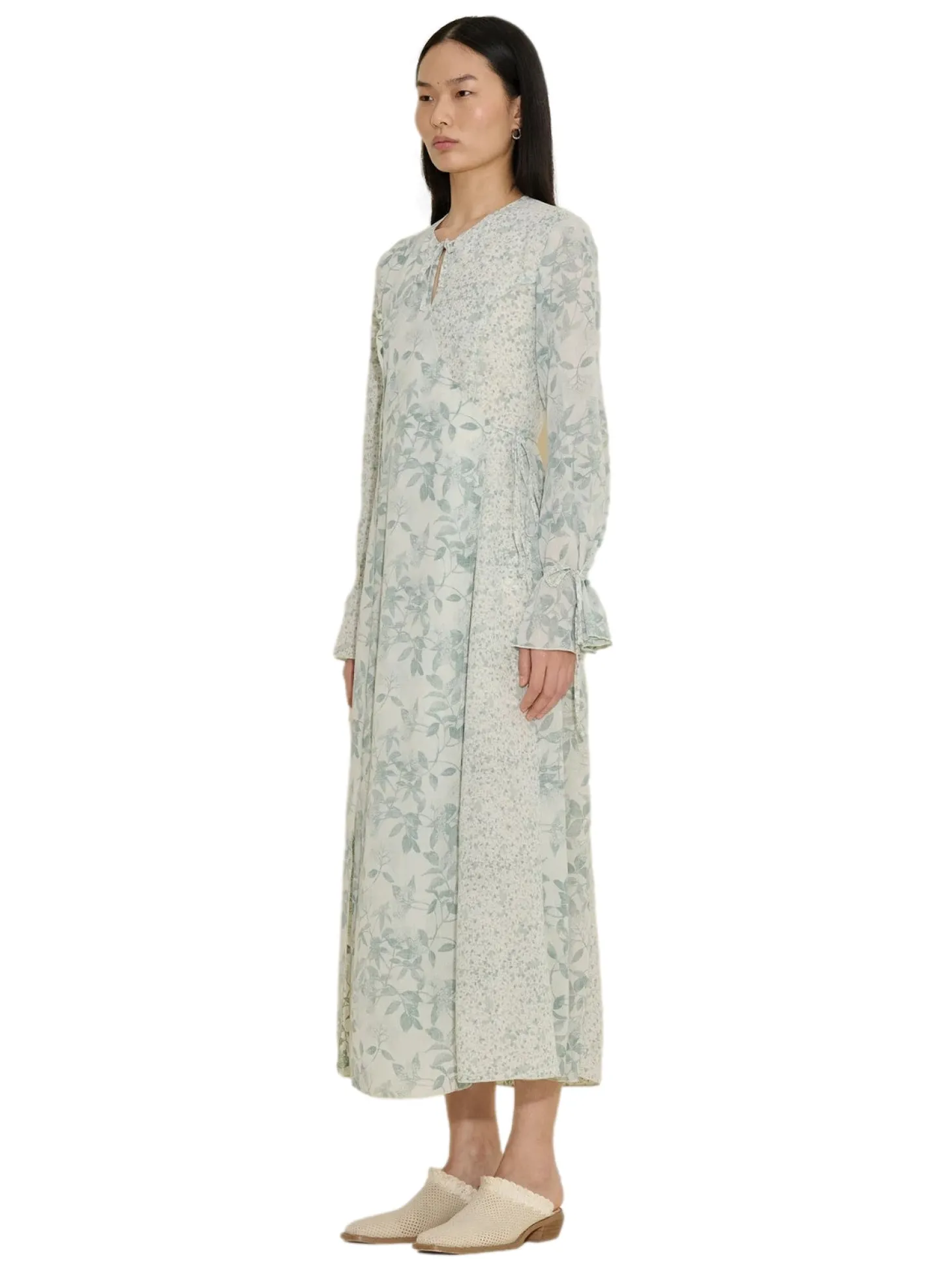 Holzweiler Valery Print Dress Kjole Grønn Mønster