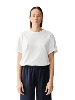 Julie Josephine Oversized Cotton Jersey Tee T-shirt Hvit