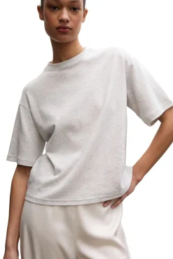 Julie Josephine Stella Tee T-shirt Lys Grå Melert