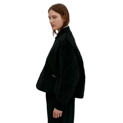 Lavenham Paneled Bomber Jacket Jakke Sort