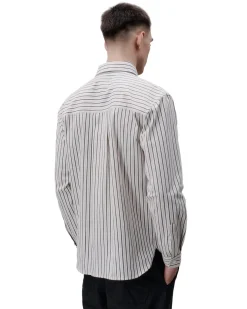 Libertine Libertine Record Skjorte Hvit Stripet