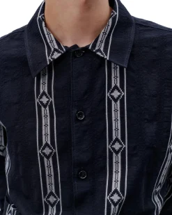 Libertine Libertine Venture Shirt Skjorte Stripet Mørkeblå