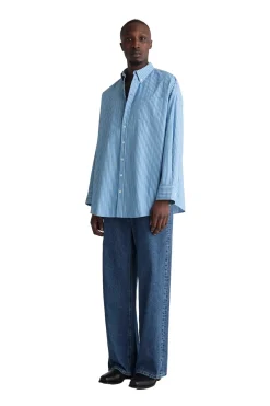 Livid Aiden Skjorte Hvit Og Blå