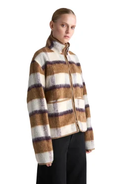 Livid Barkle Yellow Check Genser Gul