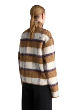 Livid Barkle Yellow Check Genser Gul