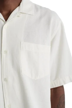 Livid Stone Loose Skjorte Hvit