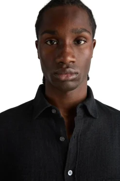 Livid Tim Black Bonded Skjorte Sort