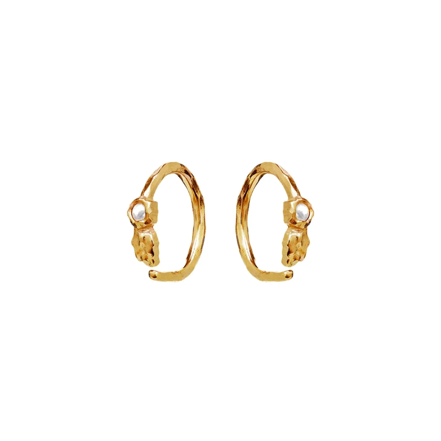 Maanesten Florus earring Øredobber Gull