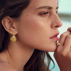 Maanesten Maurea Earrings Øredobber Gull