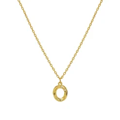 Maanesten O Alphabet Smykke Gull