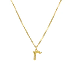 Maanesten R Alphabet Smykke Gull