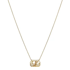 Maanesten Zodiac Aries Necklace Væren Smykke Gull