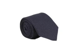 Manzini Nohr Burt Navy Grenadine Slips Mørkeblå