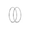 Maria Black Basic hoop earring M 16mm PAIR Øredobber Sølv