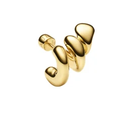 Maria Black Coil Crawler Earring Left Øredobber Gull