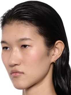 Maria Black Coil Curl Studs Pair Øredobber Gull