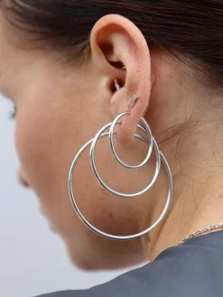 Maria Black Senorita 25 Hoop Øredobber Sølv