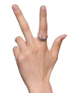 Maria Black Splash Ring Ring Sølv