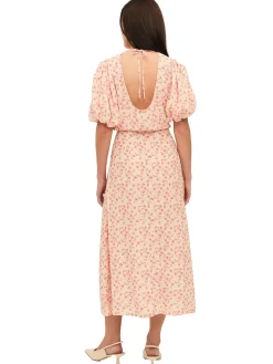 Once Untold Athilda Dress Kjole Beige Og Rosa