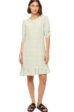 Once Untold Ellen Dress Kjole Hvit Og Grønn