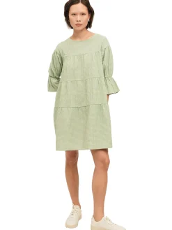 Once Untold Indiana Dress Kjole Hvit Og Grønn