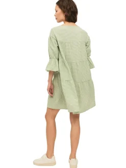 Once Untold Indiana Dress Kjole Hvit Og Grønn