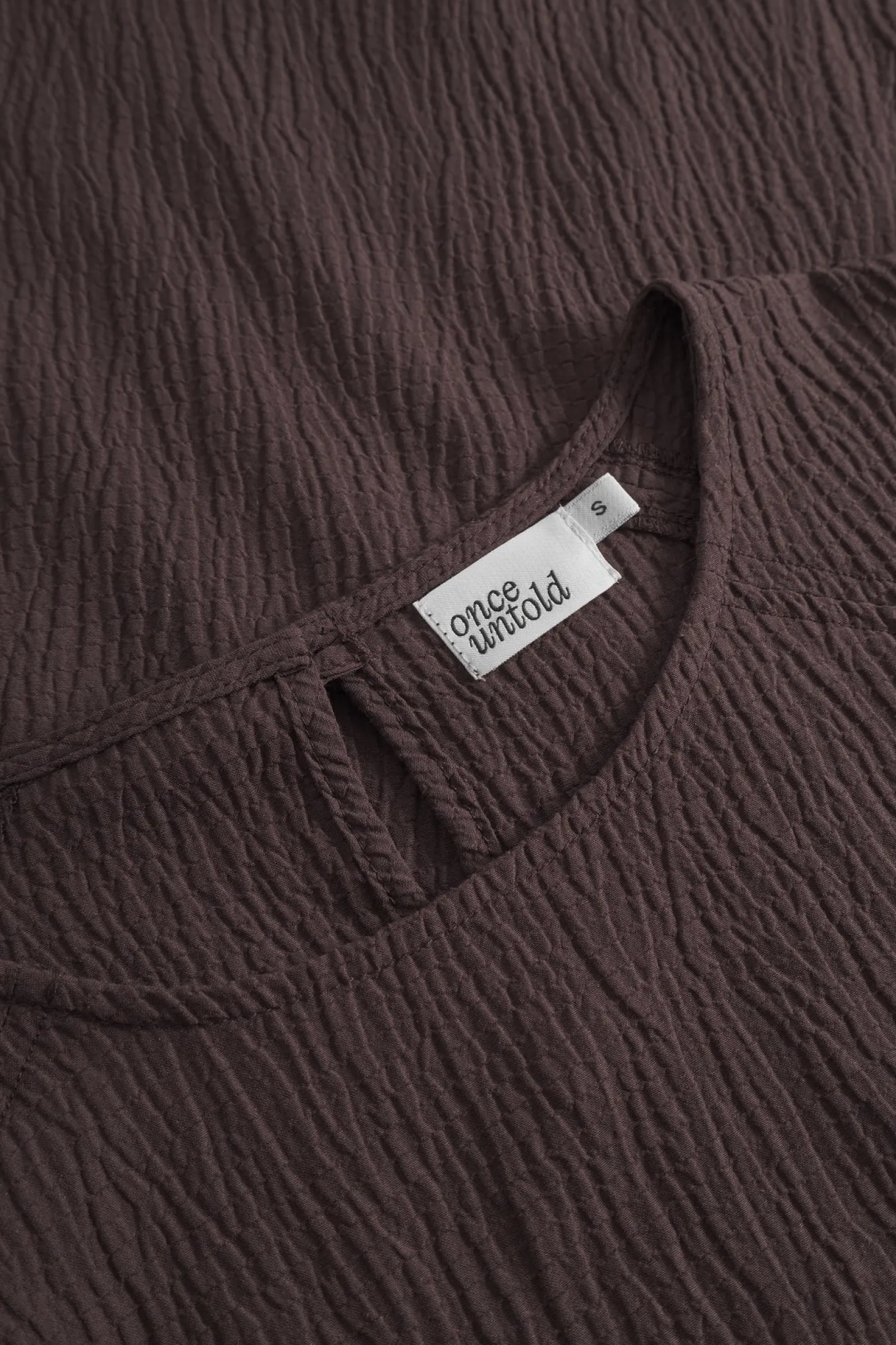 Once Untold Mercer Blouse Skjorte Brun