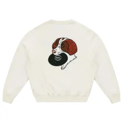 PAL Frisbee The Dog Crewneck Genser Kremfarget