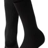 Panos Emporio 2 PK Calle Premium Mercerized Wool Rib Sokker Sort