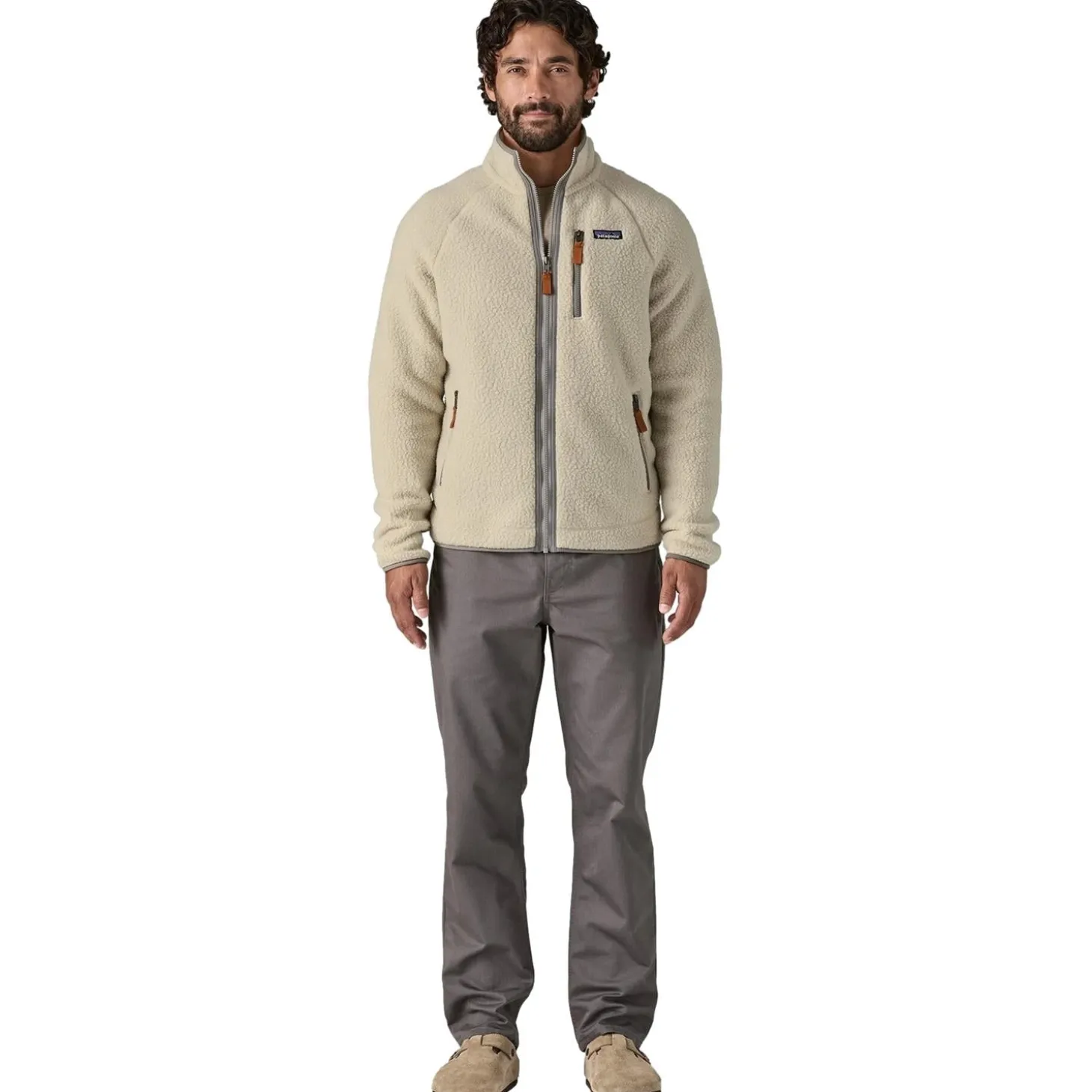 Patagonia M Retro Pile JKT Jakke Lys Beige
