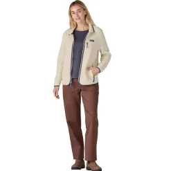 Patagonia W Retro Pile Jkt Natural Jakke Off-White