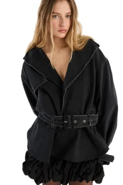 ROTATE Crepe Mini Skirt Skjørt Sort