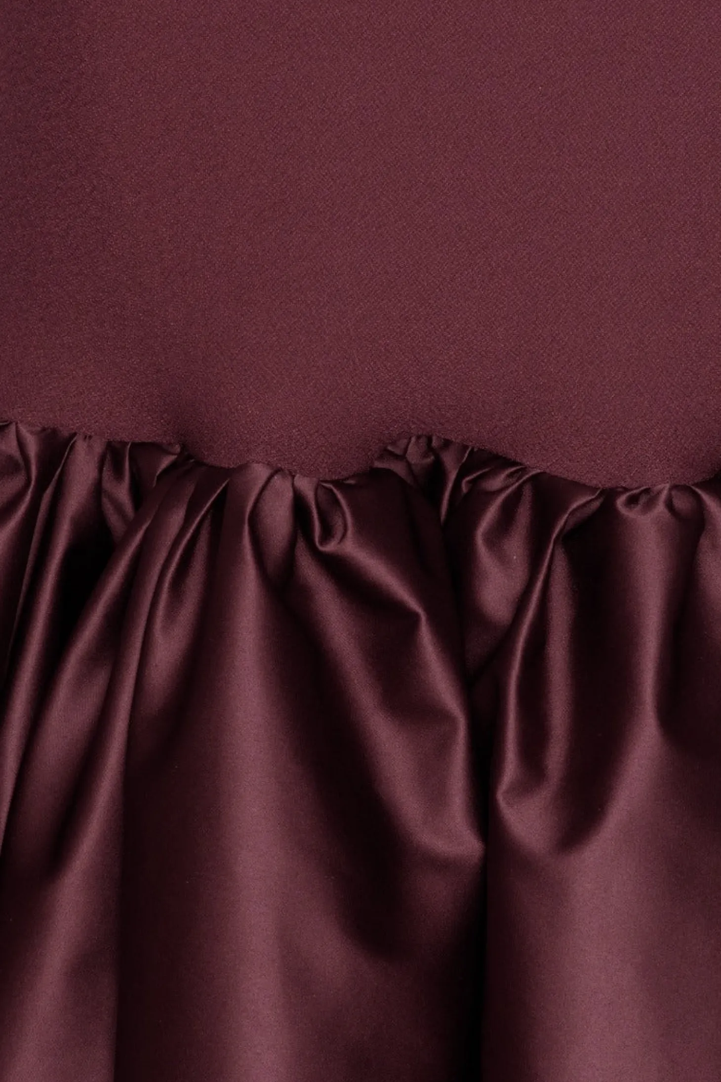 ROTATE Fitted Maxi Dress Kjole Burgunder