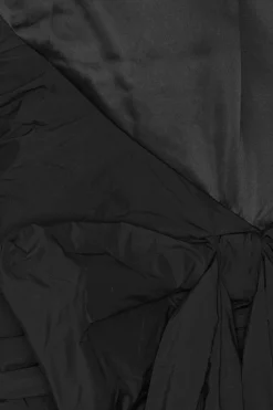 ROTATE Satin Bow Dress Kjole Sort