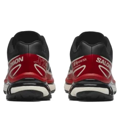 Salomon XT-6 GTX Black/Flame Scarlet/Vanilla Ice Sko Sort Og Rød