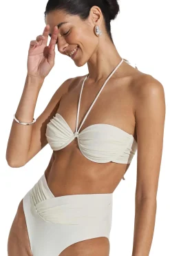 Seaquelle Billow Bikini Top Badetøy Off-White